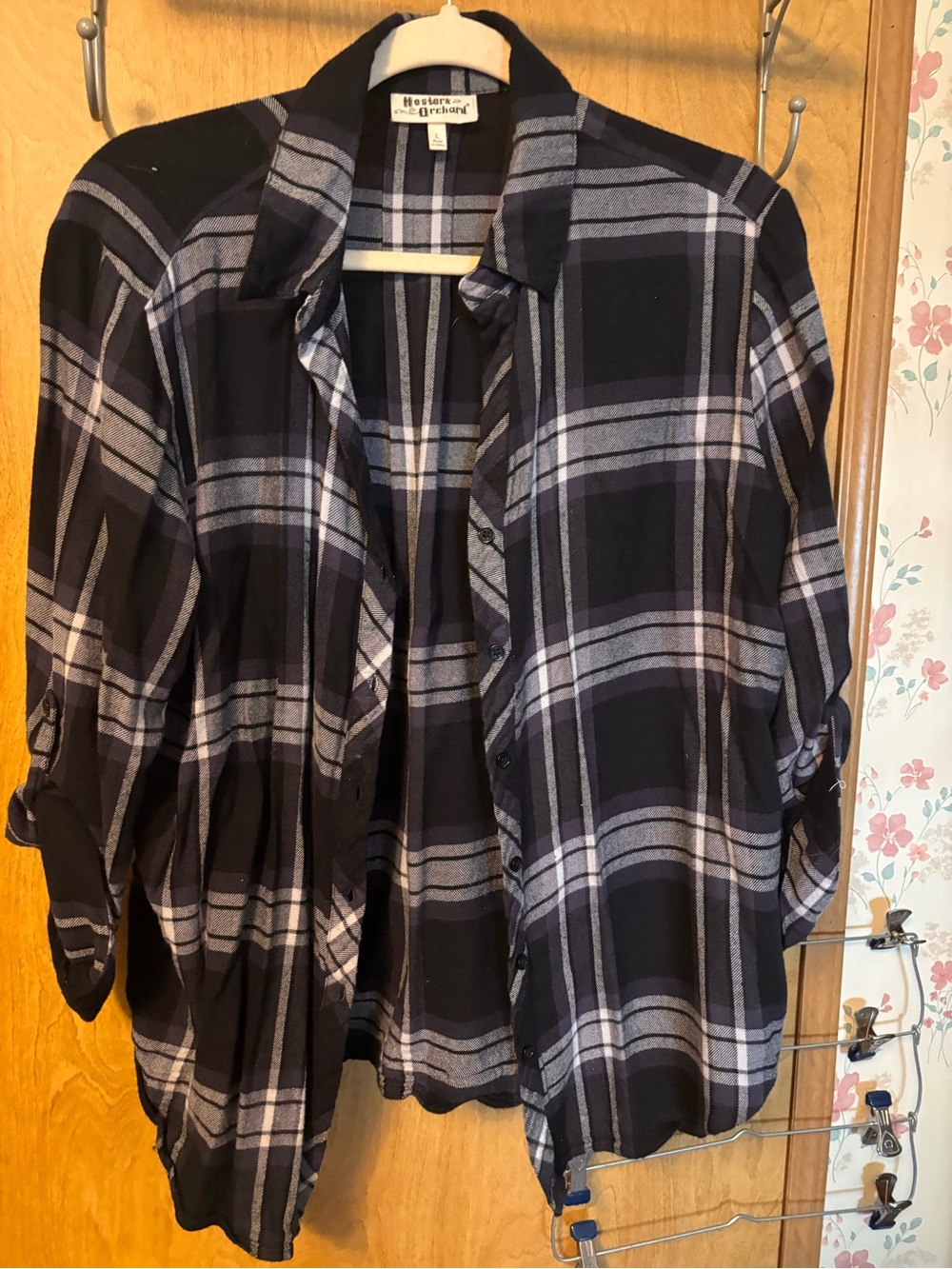 Westport Black and Gray Plaid Button-Down Shirt